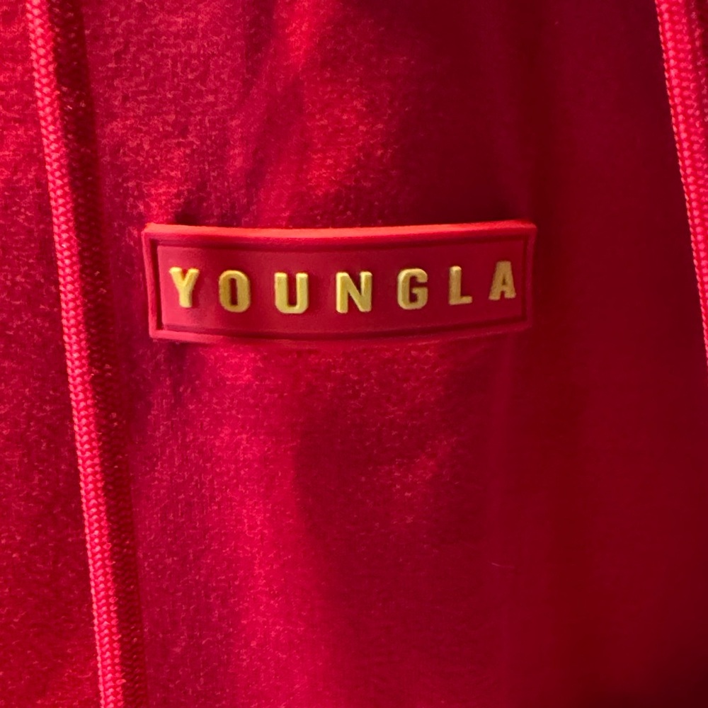 YoungLA Bold Red Hoodie Sweater - Picture 2 of 5